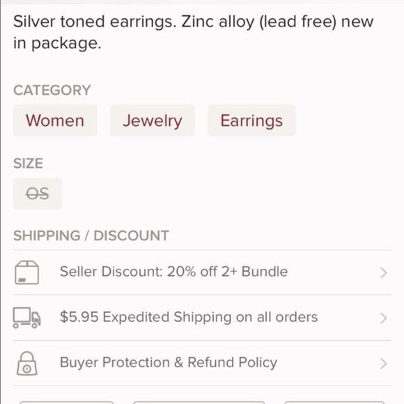 (C1) Clover Earrings - Picture 3 of 3